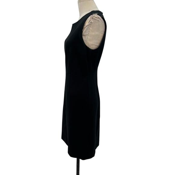 Diane von Furstenberg Carrie Sleeveless Ponte A-line Dress Black Size 6 - Picture 7 of 13